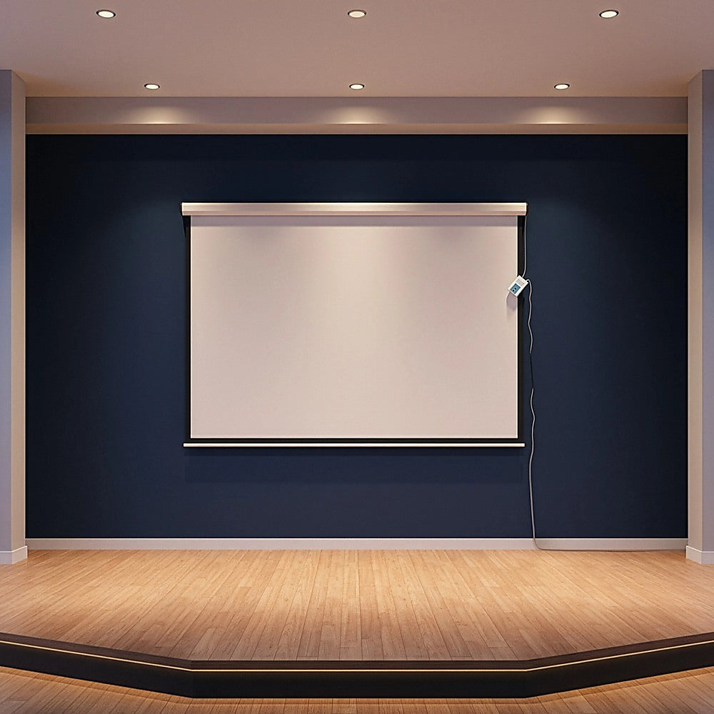 120" Electric Motorised Projector Screen TV +Remote V63-686914