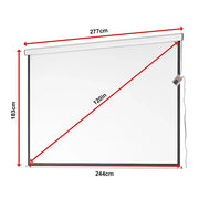 120" Electric Motorised Projector Screen TV +Remote V63-686914