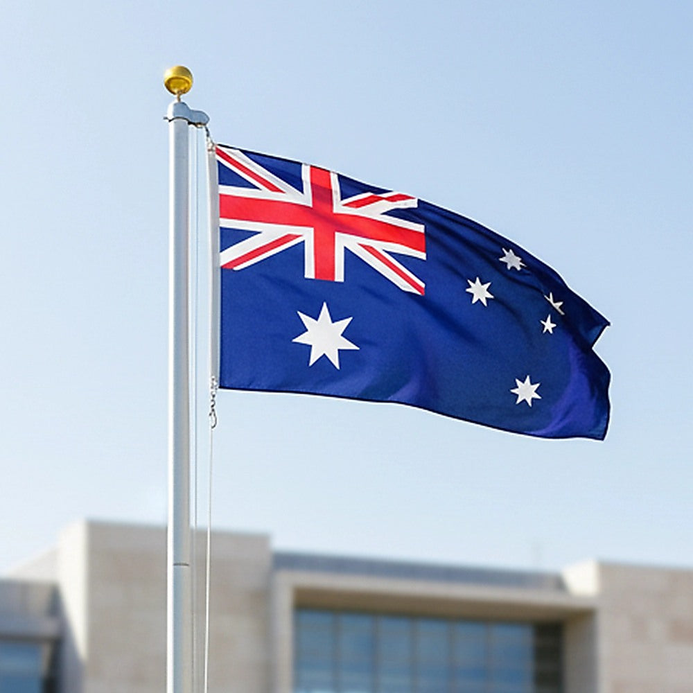 6.0m Flag Pole Full Set / Kit w Australian Flag V63-690444