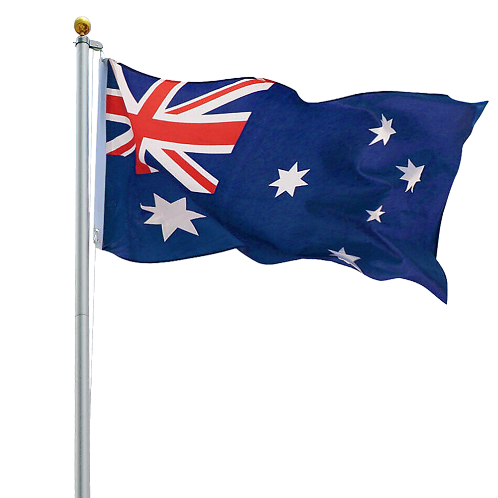 6.0m Flag Pole Full Set / Kit w Australian Flag V63-690444