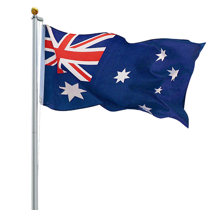 6.0m Flag Pole Full Set / Kit w Australian Flag V63-690444