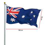 6.0m Flag Pole Full Set / Kit w Australian Flag V63-690444