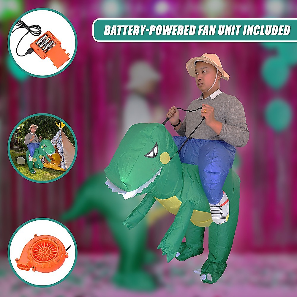DINO Fancy Dress Inflatable Suit -Fan Operated Costume V63-691604