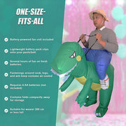 DINO Fancy Dress Inflatable Suit -Fan Operated Costume V63-691604