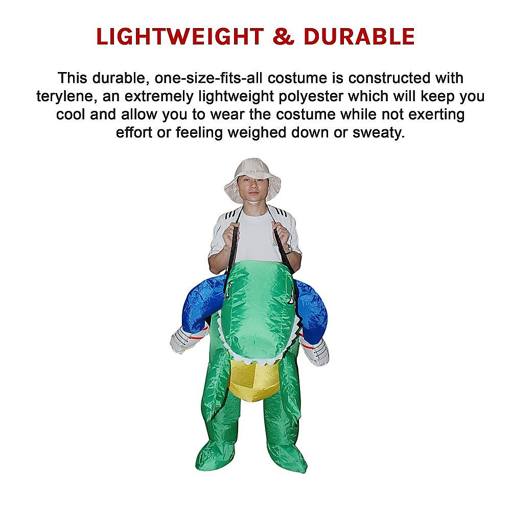 DINO Fancy Dress Inflatable Suit -Fan Operated Costume V63-691604