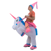 UNICORN Fancy Dress Inflatable Suit -Fan Operated Costume V63-691634