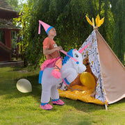 UNICORN Fancy Dress Inflatable Suit -Fan Operated Costume V63-691634