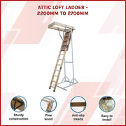 Attic Loft Ladder - 2200mm to 2700mm V63-719995