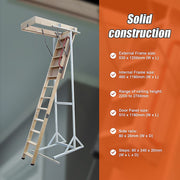 Attic Loft Ladder - 2200mm to 2700mm V63-719995