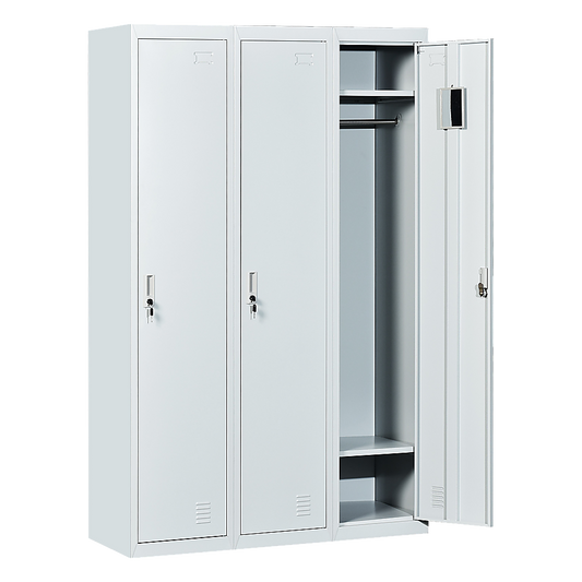 Three-Door Side by Side Office Gym Shed Storage Locker V63-759865
