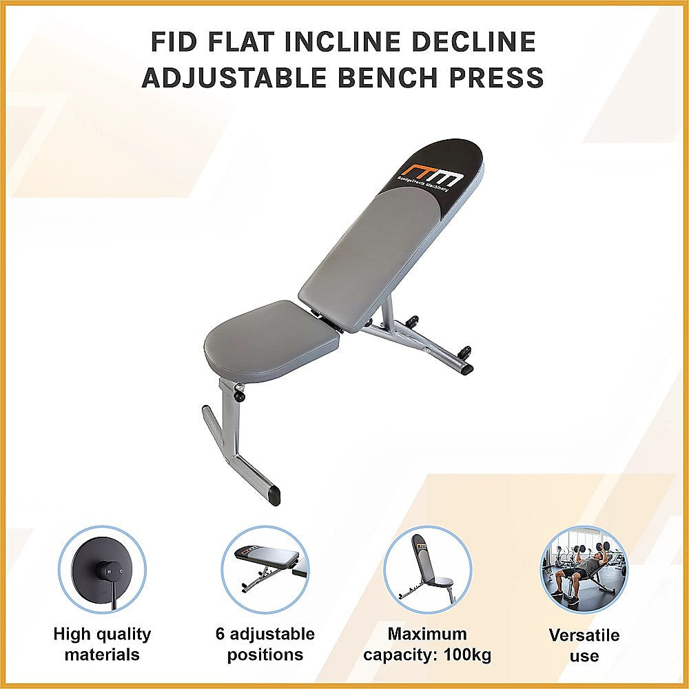 FID Flat Incline Decline Adjustable Bench Press V63-759985