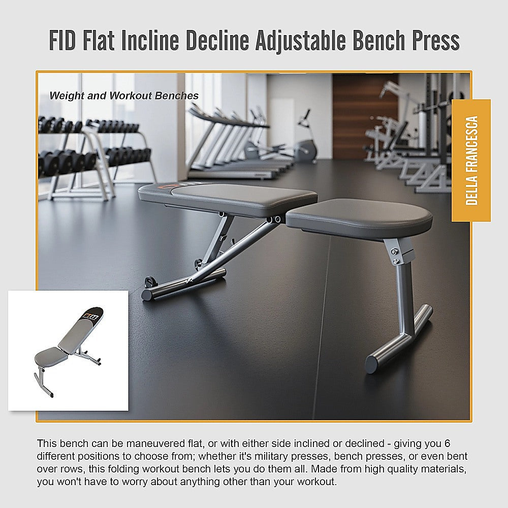 FID Flat Incline Decline Adjustable Bench Press V63-759985