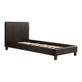 Single PU Leather Bed Frame Black V63-761175