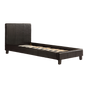 Single PU Leather Bed Frame Black V63-761175