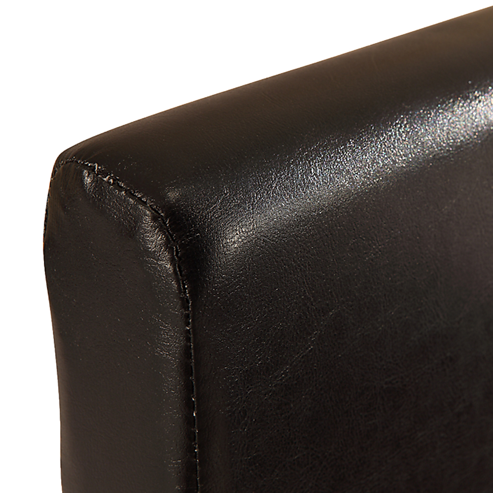 Single PU Leather Bed Frame Black V63-761175