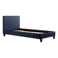 Single PU Leather Bed Frame Blue V63-761185