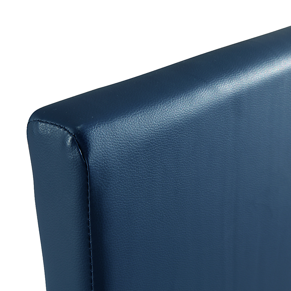 Single PU Leather Bed Frame Blue V63-761185