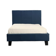 Single PU Leather Bed Frame Blue V63-761185