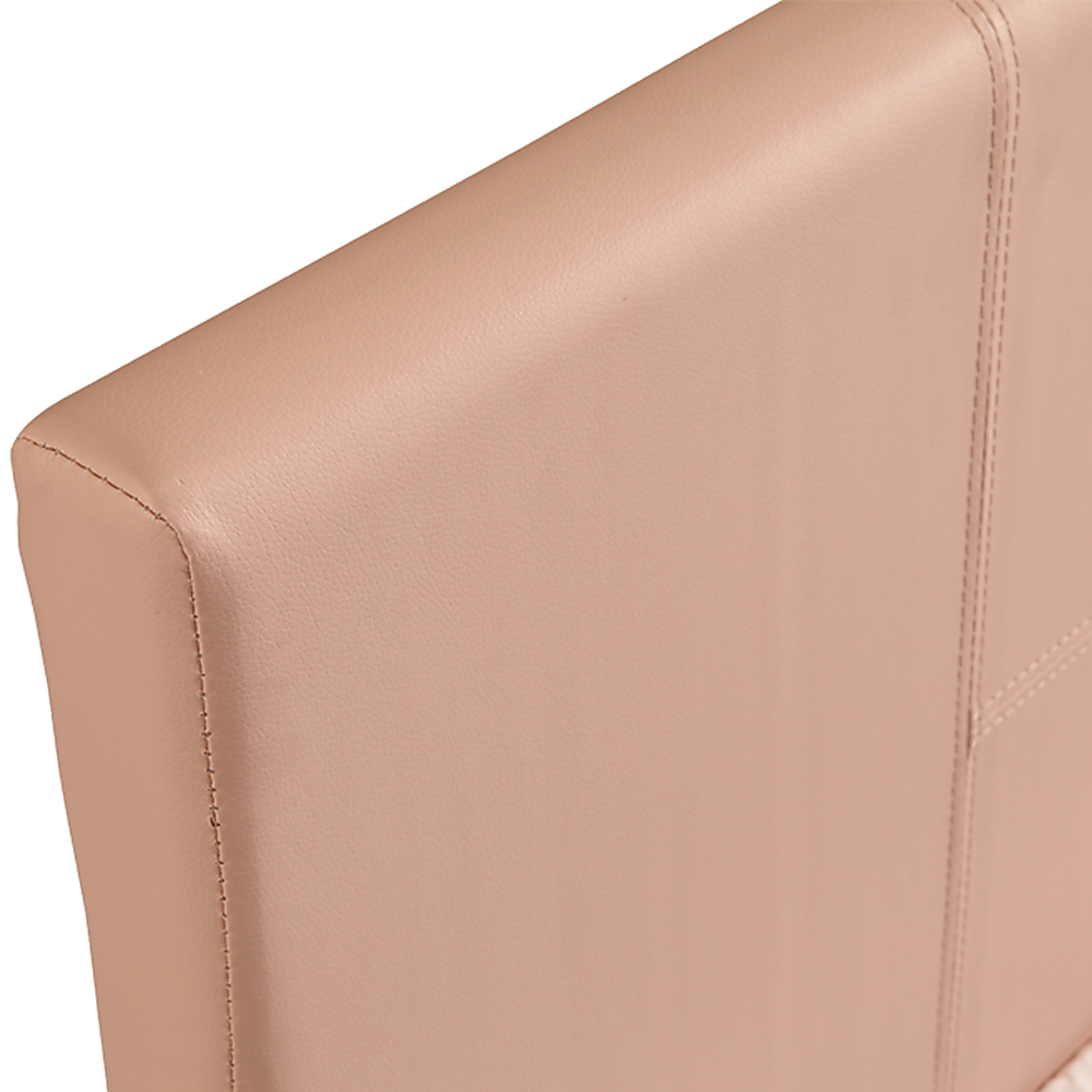 Single PU Leather Bed Frame Pink V63-761195