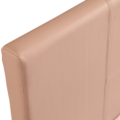 Single PU Leather Bed Frame Pink V63-761195