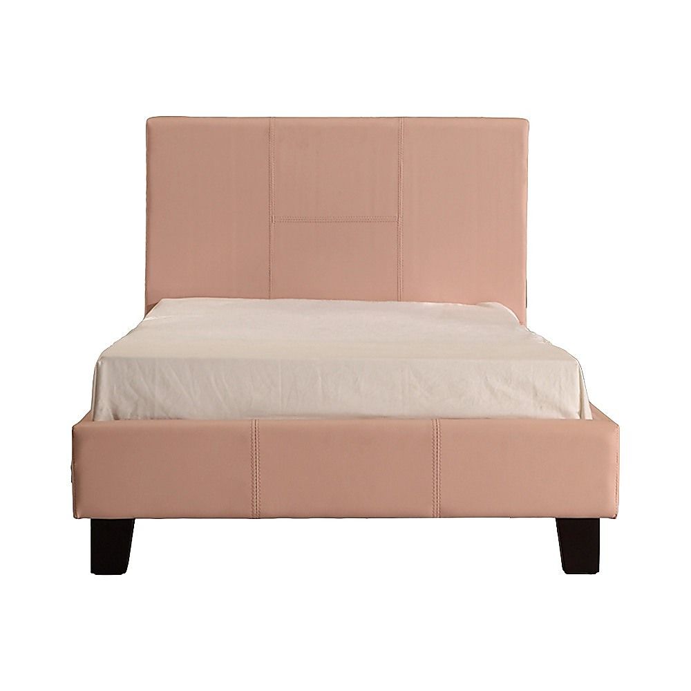 Single PU Leather Bed Frame Pink V63-761195