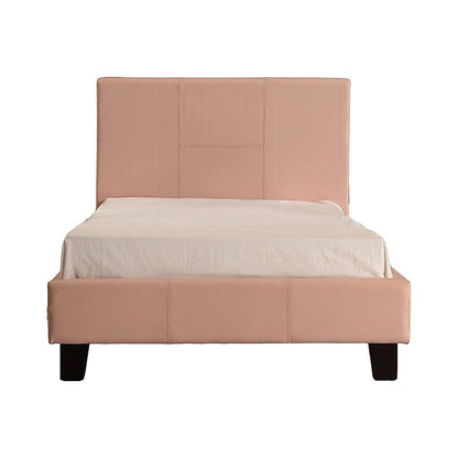 Single PU Leather Bed Frame Pink V63-761195