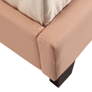 Single PU Leather Bed Frame Pink V63-761195