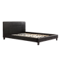 Double PU Leather Bed Frame Black