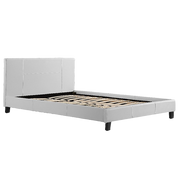 Queen PU Leather Bed Frame White V63-761235
