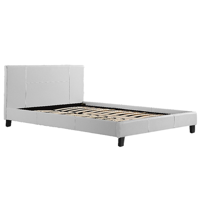 Queen PU Leather Bed Frame White V63-761235