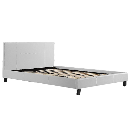 Queen PU Leather Bed Frame White V63-761235