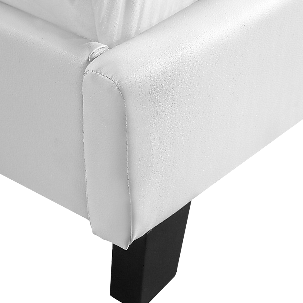Queen PU Leather Bed Frame White V63-761235