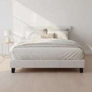 Queen PU Leather Bed Frame White V63-761235