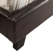 Queen PU Leather Bed Frame Brown V63-761245