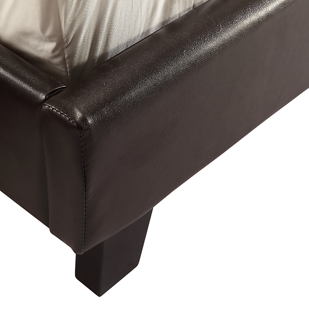 Queen PU Leather Bed Frame Brown V63-761245