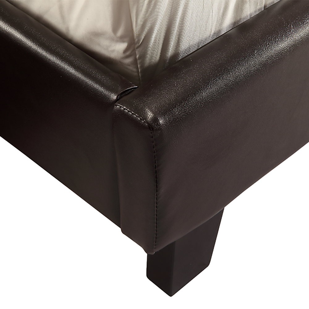 Queen PU Leather Bed Frame Brown V63-761245