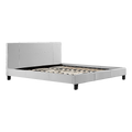 King PU Leather Bed Frame White V63-761255