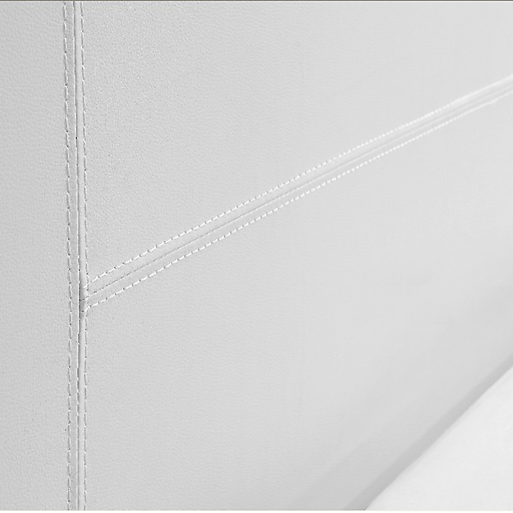 King PU Leather Bed Frame White V63-761255
