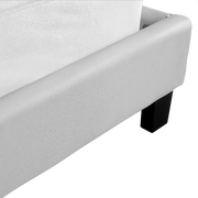King PU Leather Bed Frame White V63-761255