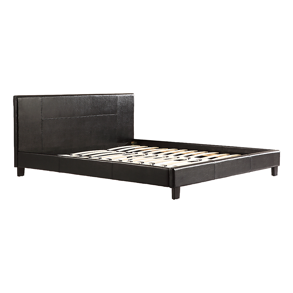 King PU Leather Bed Frame Brown V63-761265