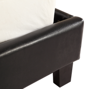 King PU Leather Bed Frame Brown V63-761265