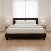 King PU Leather Bed Frame Brown V63-761265