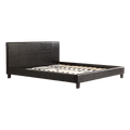 King PU Leather Bed Frame Black V63-761275
