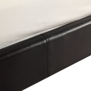 King PU Leather Bed Frame Black V63-761275