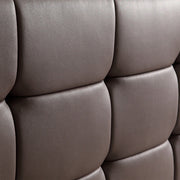 Double PU Leather Deluxe Bed Frame Brown