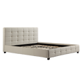 King PU Leather Deluxe Bed Frame White V63-761345