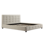 King PU Leather Deluxe Bed Frame White V63-761345