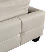 King PU Leather Deluxe Bed Frame White V63-761345