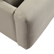 King PU Leather Deluxe Bed Frame White V63-761345