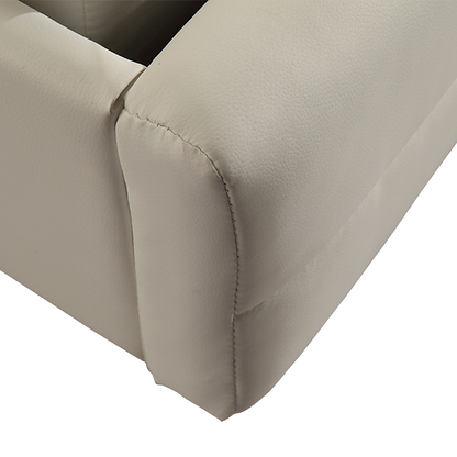 King PU Leather Deluxe Bed Frame White V63-761345